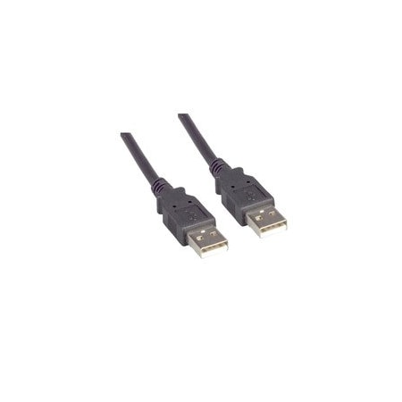 Cable Wholesale USB 2.0 Type A Male to Type A Male Cable, Black, 15 foot 10U2-02115BK